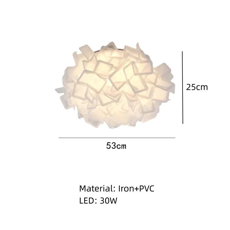 Nordic Italian Design Modern Bedroom Lamp Petals Warm and Romantic Ins Net Red Ceiling Lamp Romantic Girl LED Room Decoration