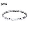 Bracciale Statement Versatile 2MM Tennis per Donne Ragazze Teen, Bracciale Colorato con Zirconia Cubica per Tutti i Giorni, Impilabile Scintillante con Strass Quadrati