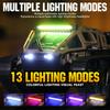 RC Tracked Tank With Full-Proportional Remote Control Car Powerful Offroad For All Terrains With Led Lights And Alloy Door Open