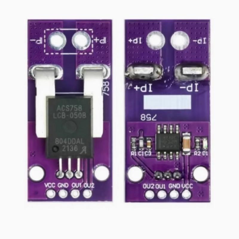 New ACS758 ACS758LCB-050B-PFF-T 50A/100A/200A Linear Hall Current Sensor Module Current Detection For Arduino RC Model Connector