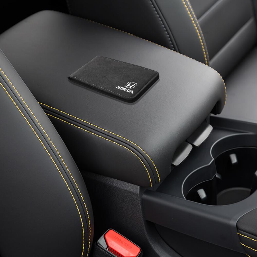 Car Logo Ultra-Thin Driver License Cover Card Business ID Pass Holder For Honda Civic Accord Hrv Jazz CR-Z Element Insight MDX XL0