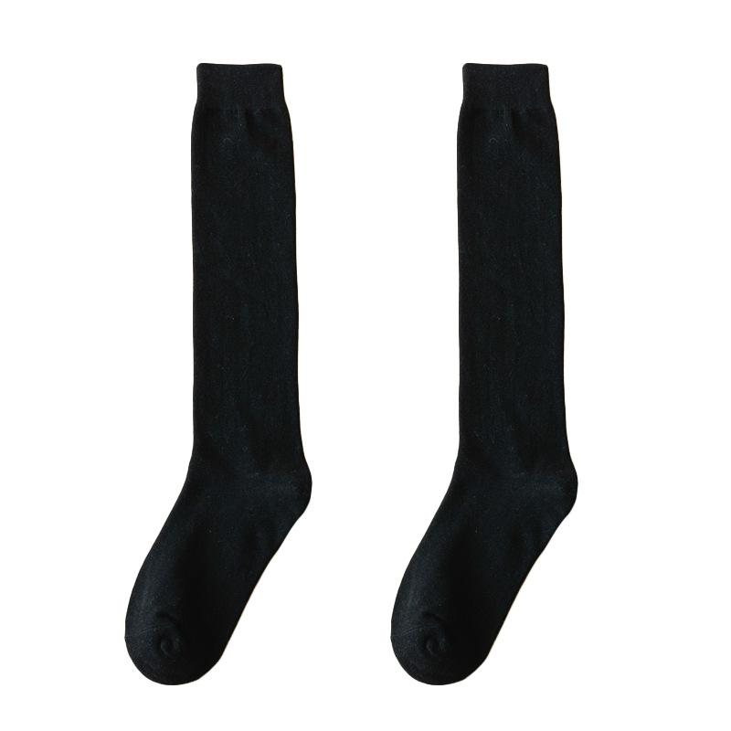 Solid Color Cotton Long Socks Jk Japanese Women Stockings Spring Autumn Thigh High Stockings Ladies Stockings School Uniform Sox