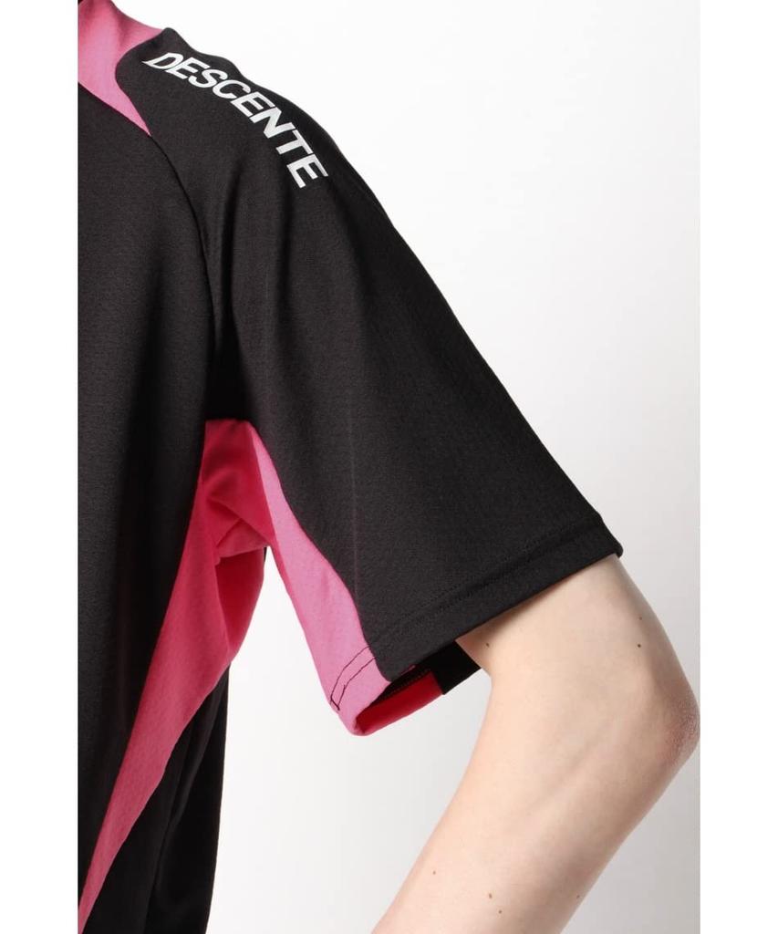 Descente DROY XO Short Sleeve Game Shirt for for Men and Club and More (DSS-5420B) Volleyball, Classic, Moisture-Wicking, Quick-Drying, Unisex, Women,