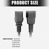 Профессиональный удлинитель 18 AWG IEC C13/C14 с износостойкой оплеткой и безопасной медной проводкой