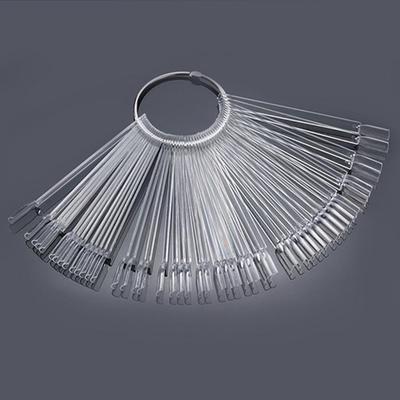 50 pezzi/set suggerimenti per nail art display pratica ventola smalto per unghie campioni di colore grafici strumenti attrezzatura pratica