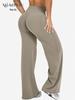 Pantaloni de yoga cu talie înaltă, modelatori, cu picior larg - Îmbrăcăminte fitness elastică pentru femei