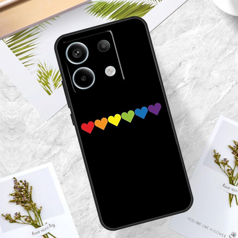 Heart Rainbow Gay Pride LGBT Case For Xiaomi Redmi Note 13 14 Pro 12 11 10 15 Pro Plus Redmi 15 10C 12C 13C 14C 15C Cover