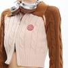 Korean Fashion Zip Up Short Sweatshirts Women Casual Knitted Cardigan Streetwear Polo Hoodie Y2k Long Sleeve Sweater Top Female
