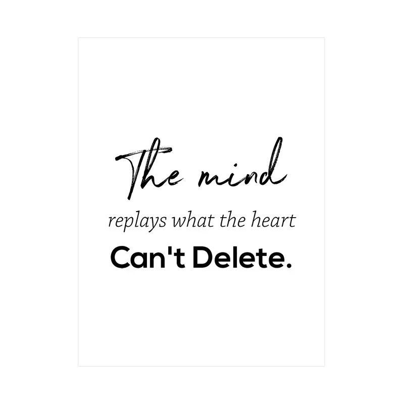 Minimalism English Sentences Inspirational Words Poster Canvas Print Painting Wall Art Picture Living Room Office Decor