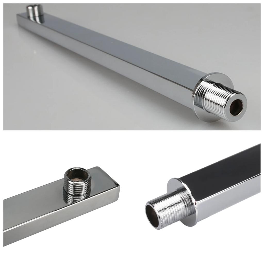 30/40CM Thicken Stainless Steel Shower Extension Arm Straight Wall-Mounted Shower Heads Arm for Bathroom Rainfall Shower Heads