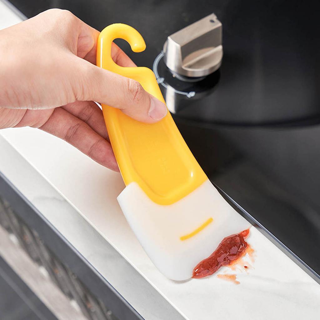 Silicone Bench Scraper Flexible Cleaning Scraper Easy To Clean Dish Cleaning Scraping Spatula Kitchen Tools Kitchen Clean Tool