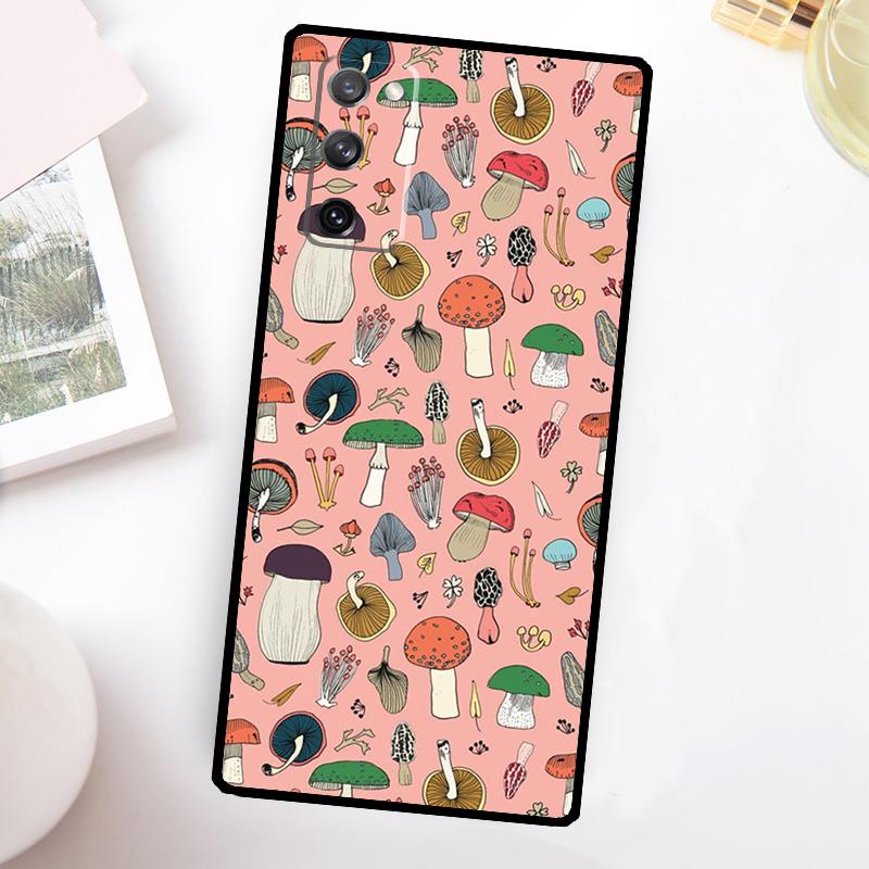 Mushroom Aesthetic Phone Case For Samsung Galaxy S23 S24 Ultra S22 S20 S21 FE Note 20 10 S8 S9 S10 Plus Cover