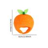 Plüsch-Orange Hut Lustige Warme Dekoration Orange Frucht Hut Kopfschmuck für Bühnenauftritt Abschlussfeier Karneval Halloween Maskenball