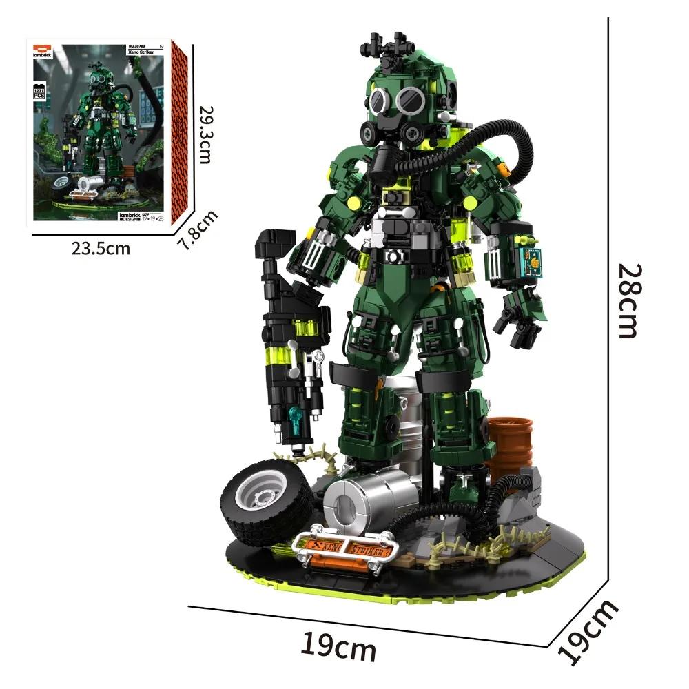 1271PCS City Mech Warrior Building Kit Futuristic Xeno Striker Model Assembled Toys for Desk Decor STEM Gift