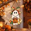 Pumpkin Cat Witch Ghost Pendant Decoration Colorful Window Hanging Decoration  Balcony