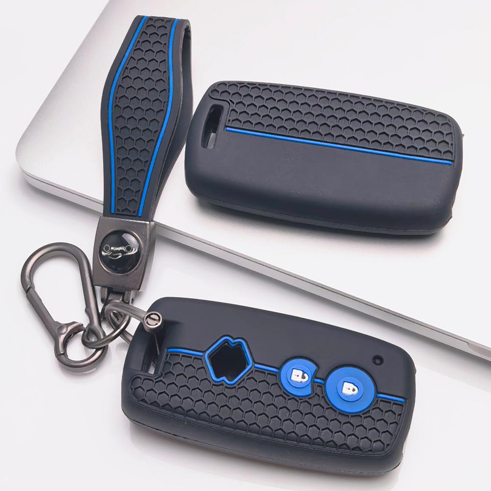 Key Fob Cover for Suzuki Swift SX4 Grand Vitara Jimny Wagon Alto Splash with Keychain Anti-Scratch Guard Shockproof Protection Soft Grip Texture