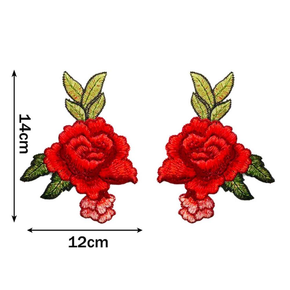 Floral Embroidery Flower Patch Multicolor Sew on Patch Fashion Elegant Sewing Accessories