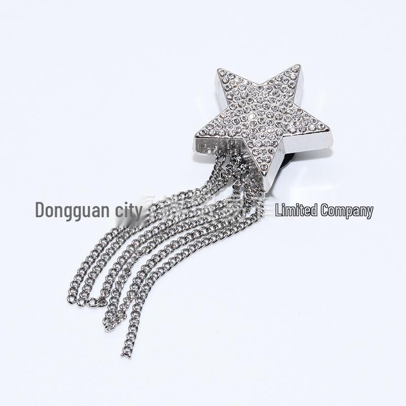 2024 Metal Chain 3D Shoe Flowers & Buckles Accessories