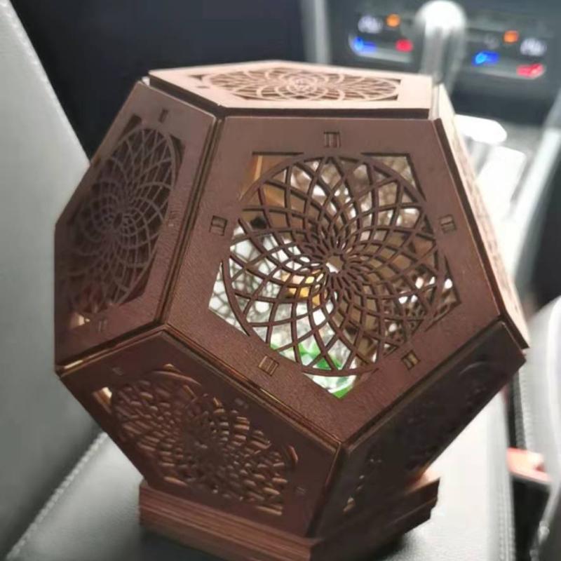 Bohemian Night Light Colorful Mosaic Atmosphere Projector Light Decor