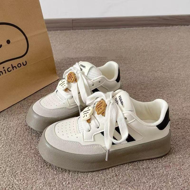 Dopamine High-value Spring Casual Board Shoes New Niche Versatile Shoes Platform White Shoes
