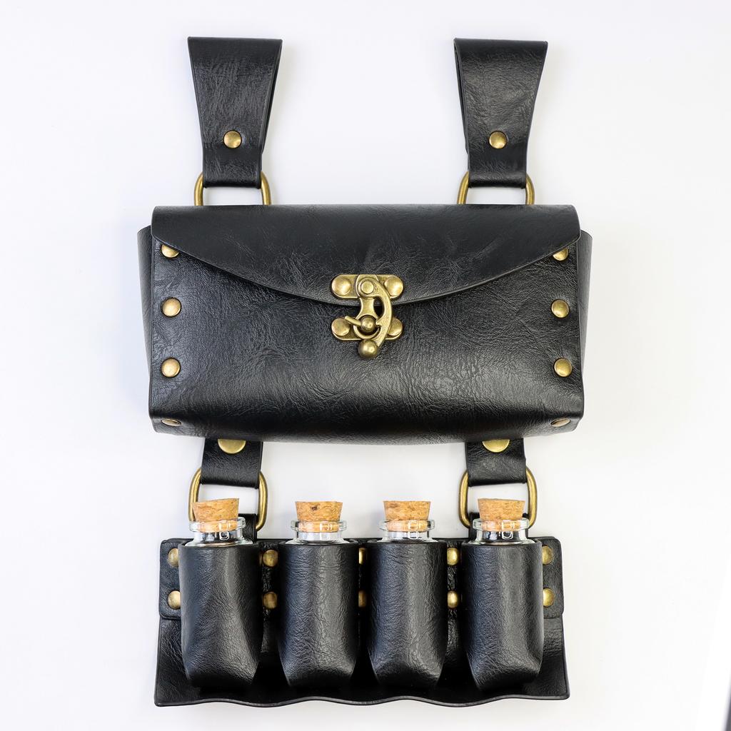 Halloween Renaissance Belt Pouch Coin Purse Light Potion Bottle Skirt Hiking Outfit Medieval Festival Costume Accessories