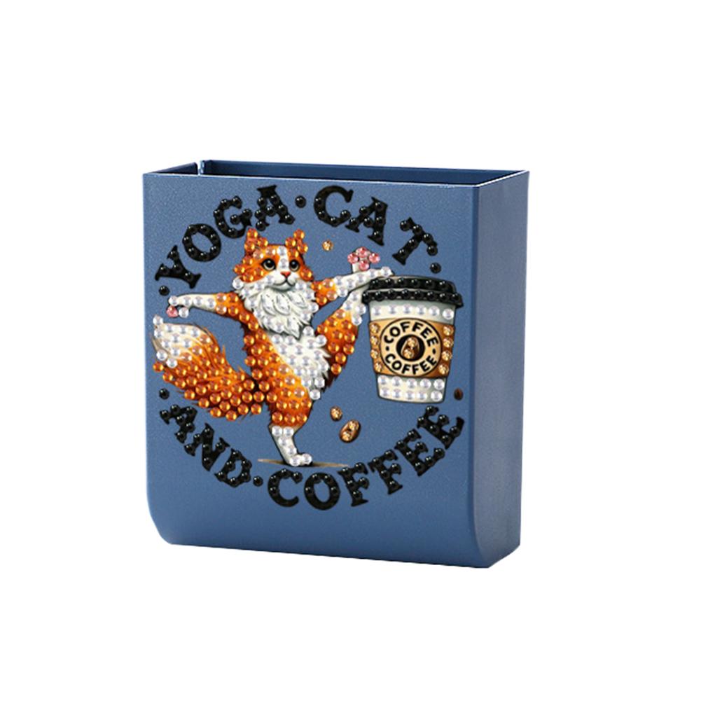 DIY Diamond Painting Kit Wall-Mounted Bedside Phone Holder Organizer Remote Control Holder Phone Charger Stand for Home Decor