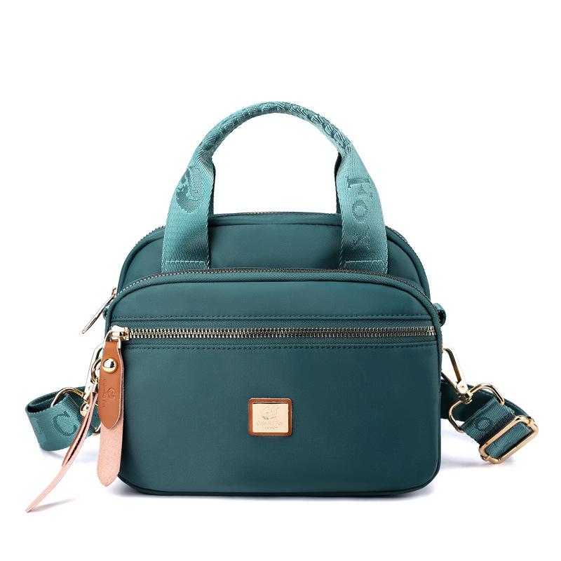 New women's trendy shoulder bag fashionable and simple multi-layer messenger bag anti-splashing nylon bag