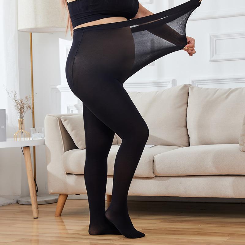 

New Plus Size Sexy Breathable Tights White Transparent Women Pantyhose Spring Autumn Nylon Tights Stretchy Stockings Female S-L(45-60 KG)