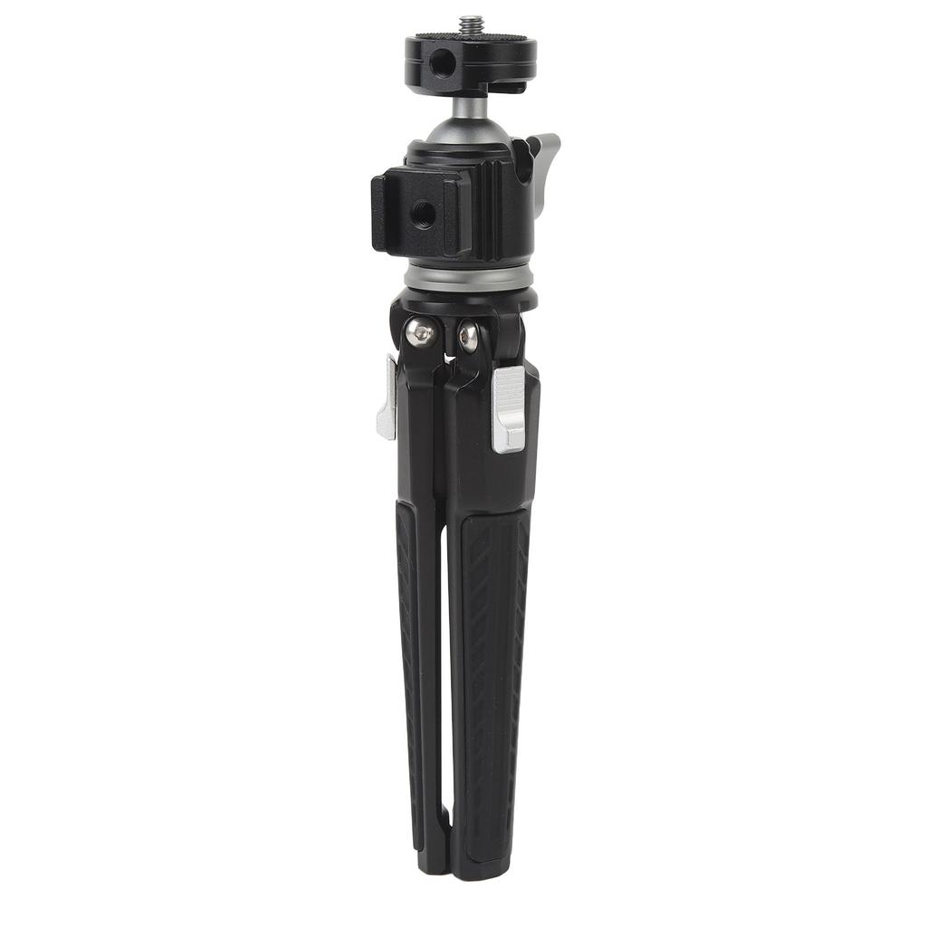 Tabletop Tripod 360° Rotating Ball Head 4kg Load Capacity 1/4 Inch Screws Anti Slip Aluminum Alloy Mini Phone Tripod for Camera Projectors