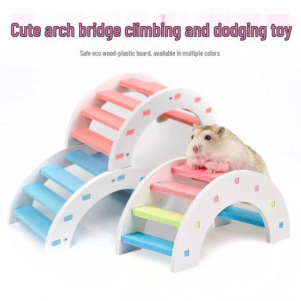 Exklusiv für Neueinsteiger: 2er Pack Hamster Regenbogenbrücke Leiter Spielzeug