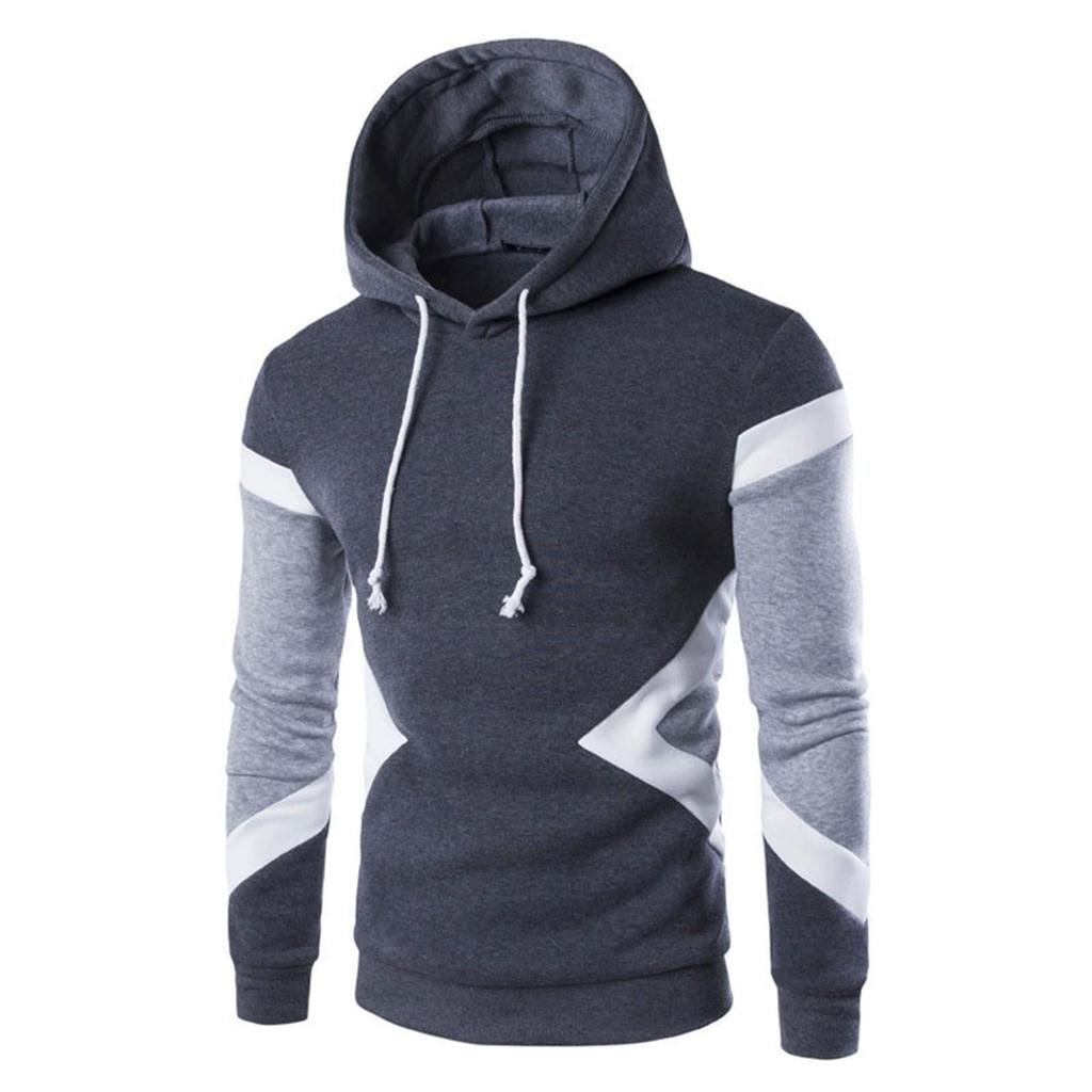 Herren Hoodie Klassischer warmer Pullover mit Kapuze Lässige Kapuzenjacke Hoodie Sweatshirt Kordelzug-Hoodie Sportshirt