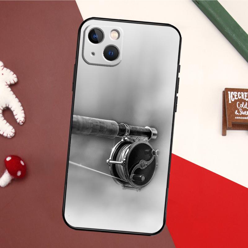 Fishing Rod Case For iPhone 17 Pro Max 16 15 14 13 11 12 Pro Max mini 15 16 Plus 16e 17 Air Back Cover