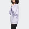 adidas Neo Letter Print Drop Shoulder Sweatshirt Women Sweatshirt Light-Purple FU1054