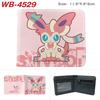 Pokemon Full Color Short Card Holder Coin Purse Bifold Wallet Cute Anime Peripheral Change Pouch