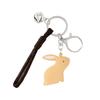 Graceful Minimalist Resin Animal Keychain Doll - Cute Bag Charm for Couples