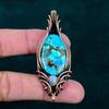 Tibetan Turquoise Copper Pendant Real Gemstone Jewelry Copper Wire Wrapped Jewelry Rainbow Moonstone Pendant Handmade Pendant Gift for Him