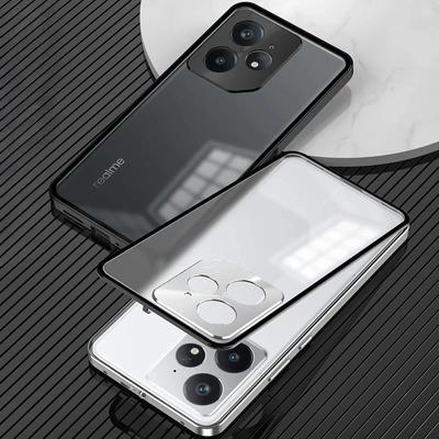 Funda translúcida mate magnética Magsafe para Realme NEO 7 GT 7 Pro, protección trasera de lente de cámara de metal para OPPO Realme GT 7 Pro