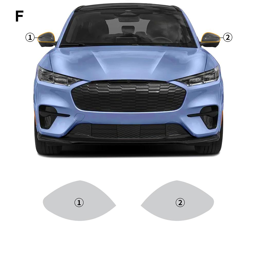 

Car Door Stickers for Ford Mustang Mach-E GT Accessories Side Skirt Styling TPU Protection Film Wheel Eyebrow Film rearview film