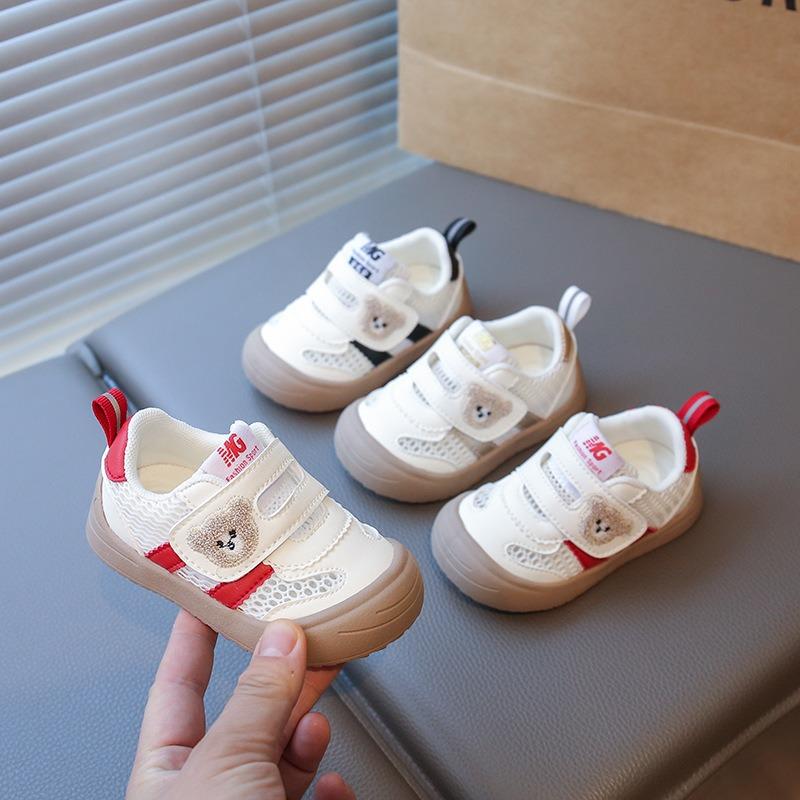 Infant Toddler Shoes Cartoon Baby Sports Shoes 1-3 Years Old Toddler Breathable Net Shoes Male and Female Babies Soft Sole