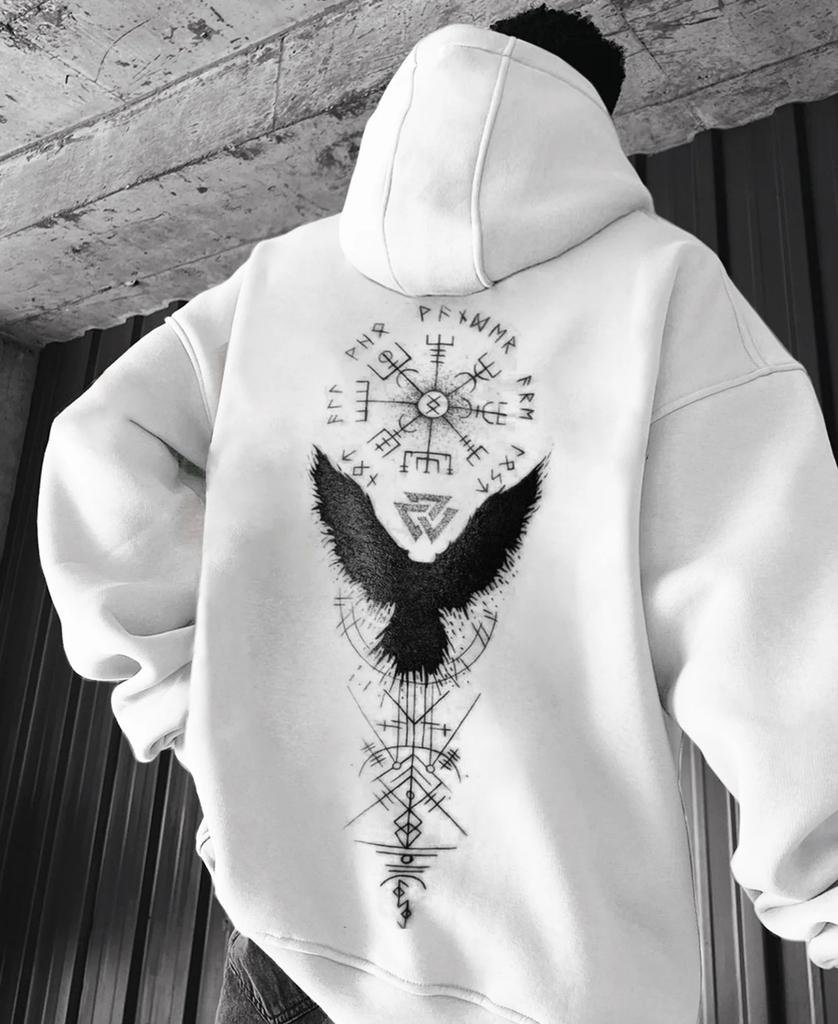 Vintage Gothic Eagle Totem 3D Hoodies Sweatshirt Fashion Loose Casual Daily Tracksuit Outdoor Holiday Personality Pullover
