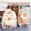Portable Capybara Pouch Keychain Schoolbag Design Backpack Hanging Pendant  Girls