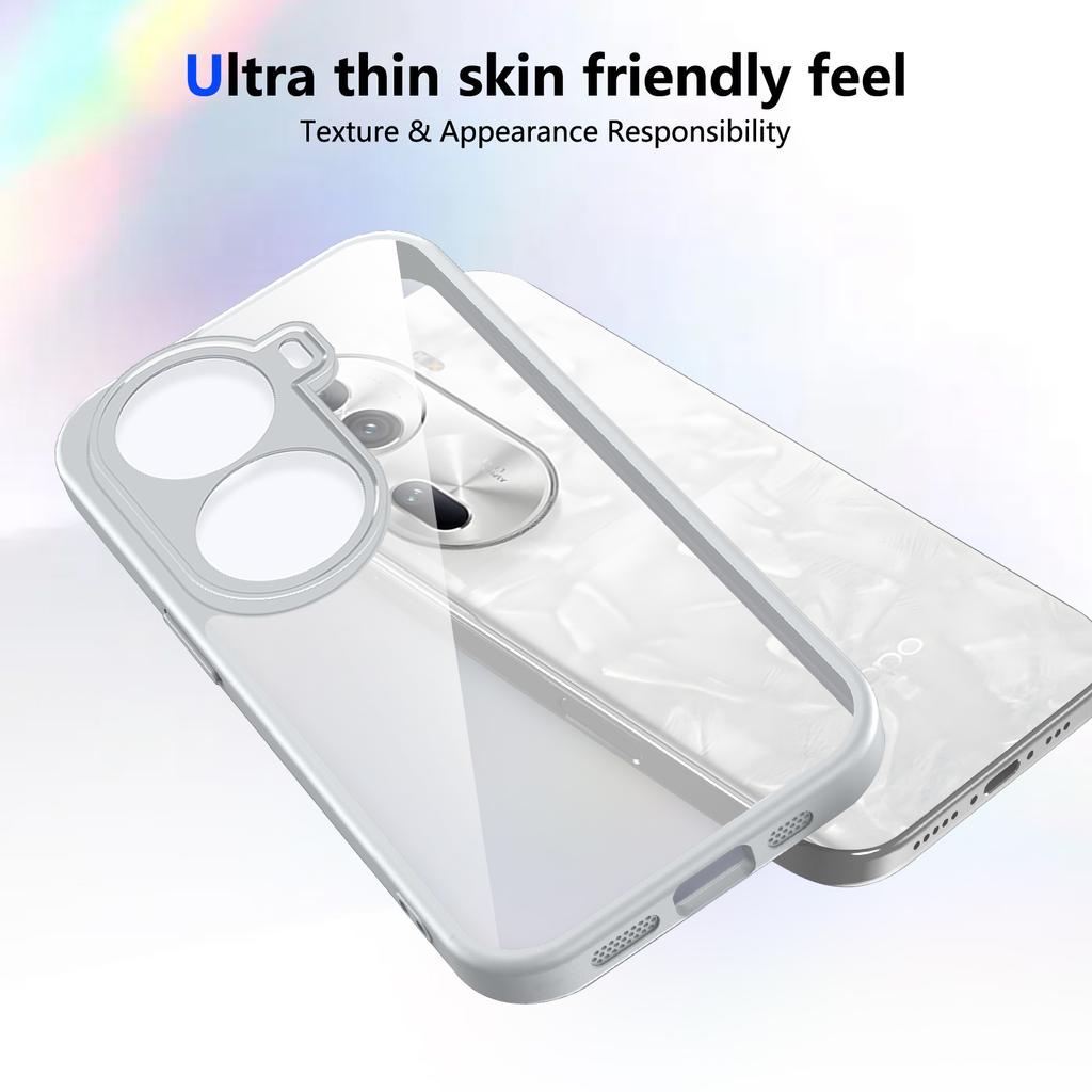 For Oppo Reno 11 CPH2599 Case Air Cushion Shockproof Silicone Bumper Clear Matte Back Cover Hard Phone Case for Oppo Reno11 5G