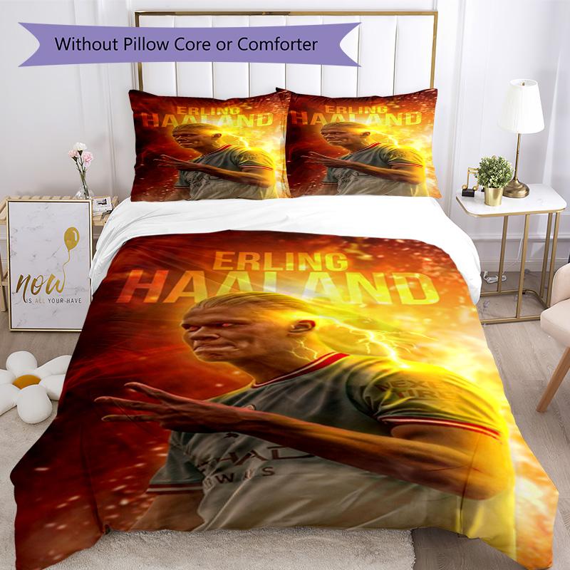 Haaland Quilt Cover Set Perfect For Bedrooms Soft Fabric Perfect Gift For Friends Family