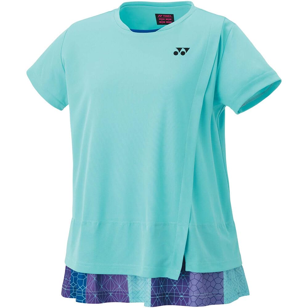 

Yonex Short Sleeve Game Water Green XO Women s Shirt, (048)