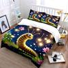 Cute Glowing Caterpillar Prints bedding Set.Exquisite three-piece bedding set gift for kids and adults