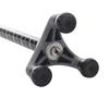 2 unidades Tira de luz LED Mango Metal 3 Pivotes Base Fiable Para Anciano Senderismo ABS Y Aluminio Plegable Ajustable Seguridad Bastón de Caminar Bastón