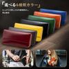 [Tsuchiya] Wallet Men's Long Wallet Genuine Leather Large Capacity Zipper Brown 19.5 cm x 9.8 cm x 3.1 cm