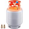 Tanque de Recuperação de Refrigerante SucceBuy 30 lb Cilindro Portátil de 400 psi com Válvula Y para Recuperação de Líquido/Vapor Lata para R22/R134A