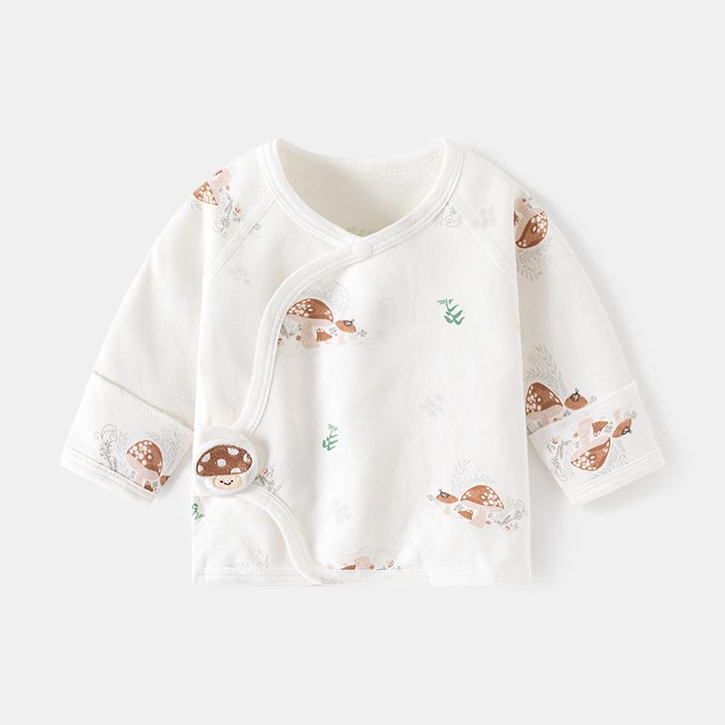 Neugeborenen Knochenlose Baumwolle Klettverschluss Pyjamas - Frühling/Herbst Halbrücken-Outfit