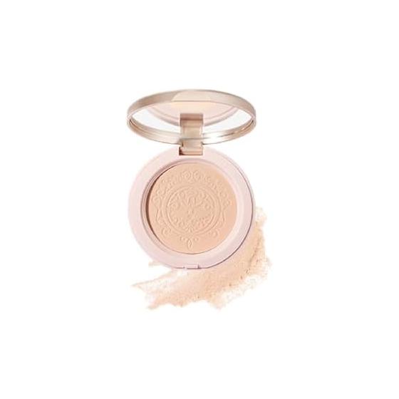 Powder Foundation Natural Light Skin Purple Coverage Lasting Anti-shiny Compact Foundation (01-Natural)